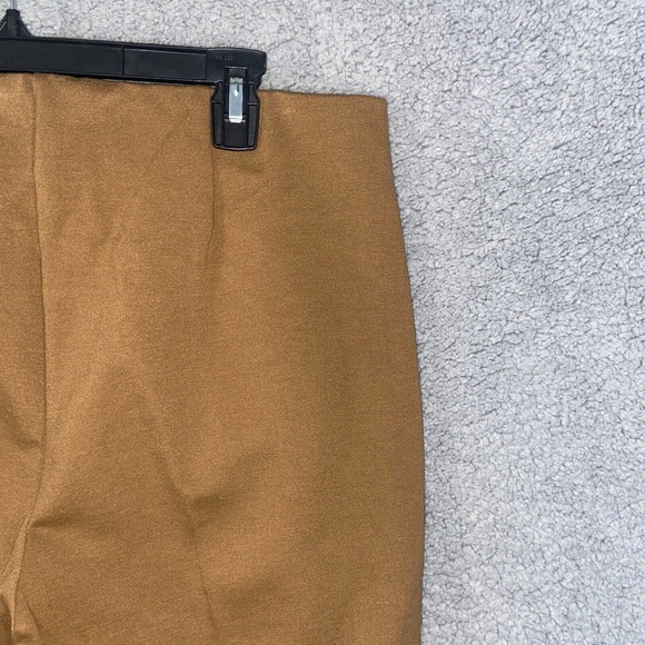 Chico's Pants Womens 2.5 Brown Flat Front Slash Pockets Straight Casual Career - Picture 7 of 15